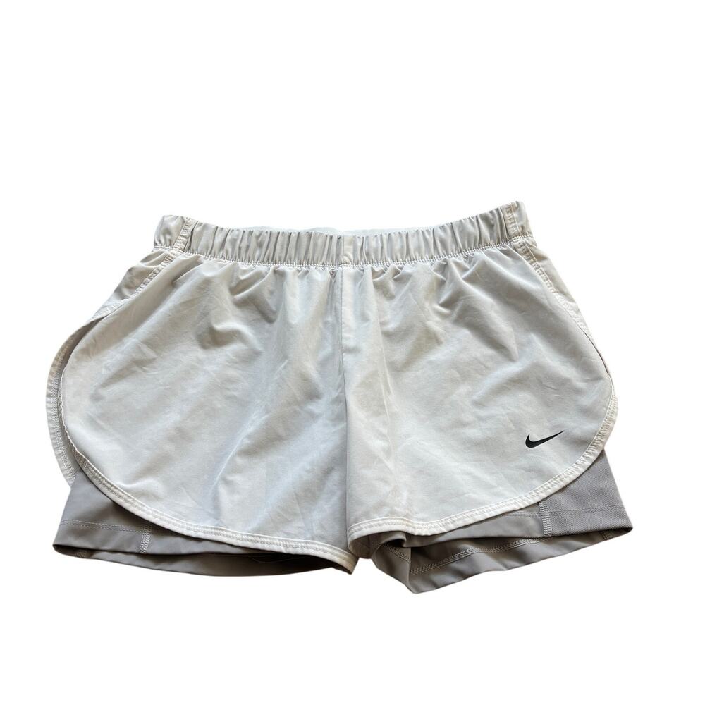 Nike Flex 2-in-1 Shorts – Tennis Running White/Gray Women’s L ATHLETIC CORE